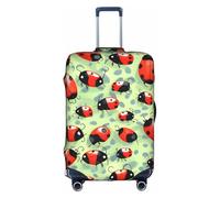 Copertura protettiva per bagagli, con stampa di coccinelle alla moda, accessorio da viaggio, cerniera invisibile, bianco, M