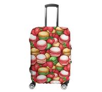 Copertura protettiva per bagagli lavabile con torta di macarons e vari frutti colorati da viaggio, Stile:, XL