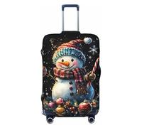 Copertura protettiva per bagagli, motivo: Merry Christmas, n. 227, morbida e alla moda, Nero , x-large