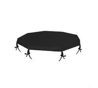 Copertura protettiva per box per cani a 8 pannelli, realizzata con tessuto Oxford resistente alle intemperie per proteggere gli animali domestici dalla luce solare e dalla pioggia (nero)