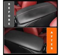 Copertura protettiva per bracciolo Accessori Auto Bracciolo Centrale Per Console Rivestimento Protettivo In Pelle Per Mazda CX-30 CX30 2020 2021 2022(Black-thread)