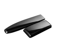 Copertura protettiva per bracciolo Accessori Interni Auto Fibra Carbonio Adesivo Per Coperchio Vano Portaoggetti Bracciolo Console Centrale Per Classe C W204 2007-2014 Interni auto(Nero,Lhd)