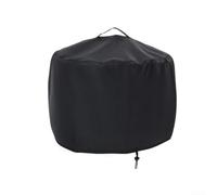 Copertura protettiva per braciere da esterno, in tessuto 420D, rotonda, con due cordoncini e maniglia, per esterni, giardino, patio (420D: 61 x 69 cm)