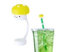 Copertura protettiva per cannucce, a forma di fungo, coperchio per cannucce, in silicone antipolvere, per bambini