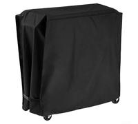 Copertura protettiva per carrello frigo da patio, impermeabile, per carrello da bar all'aperto, copertura in poliestere 190T rivestita in argento (nero)