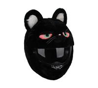 Copertura protettiva per casco da moto, motivo gatto nero
