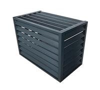 Copertura protettiva per condizionatore d'aria in alluminio per tutte le stagioni per sistemi AC centralizzati, scudo resistente alle intemperie e design di recinzione indipendente