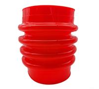 Copertura protettiva per costipatore con design pieghevole, protezione antipolvere per compattatori da costruzione, protezione telescopica in pelle in rosso o giallo, confezione da 1 (rosso)