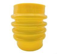 Copertura protettiva per costipatore con design pieghevole, protezione antipolvere per compattatori da costruzione, protezione telescopica in pelle in rosso o giallo, confezione da 1 (giallo)