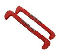 Copertura protettiva per lama per pattini da ghiaccio, regolabile, antiscivolo, design per le tue esigenze di pattinaggio (rosso)