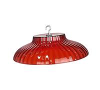Copertura protettiva per mangiatoia per uccelli scoiattolo, protezione contro le intemperie, piccola cupola protettiva contro la pioggia, 25 x 25 x 7 cm, rosso