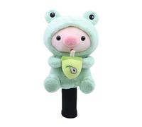 Copertura protettiva per mazza da golf in legno, a forma di maialino, da donna, in peluche, a forma di animale, accessorio per mazze da golf, verde, per conducenti