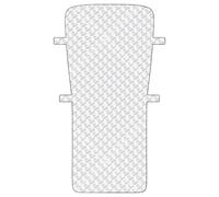 Copertura protettiva per parabrezza, mezza impermeabile, per carrozzeria, per il clima freddo, parcheggio notturno, garage, scuola, viaggi, vacanze ed esterni