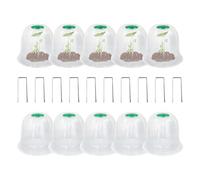 Copertura Protettiva Per Piante - Confezione Da 10 Cupole Trasparenti Per Piantine, Fori Di Ventilazione Regolabili | Per Piante Durevole Per La Ritenzione 'umidità In Mini Serra,