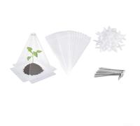 Copertura protettiva per piante in PVC progettata per la difesa dal gelo e la prevenzione dei parassiti, adatta per una varietà di piante in ambienti esterni (20 pezzi)