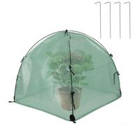 Copertura protettiva per piante, portatile, da giardino, serra, riparo in plastica trasparente, protezione dalle intemperie con paletti, per piante da esterno, 60 x 60 x 60 cm (B)