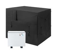 Copertura protettiva per pompe di calore per piscina, copertura per esterni, resistente alle intemperie, in tessuto Oxford, con fori di ventilazione e cinghie di fissaggio per climatizzatore