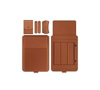 Copertura protettiva per supporto copertura protettiva per laptop in pelle PU morbida adatta per la copertura del laptop del computer portatile copertura protettiva, Marrone, Size 11-12inch