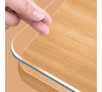 Copertura protettiva per tavolo in PVC spesso a C, inodore, resistente alle alte temperature, impermeabile e oleorepellente, per cucina, sala da pranzo e ufficio (110 x 130 cm)