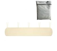 Copertura protettiva per tenda da sole impermeabile da 6,5 m, resistente, beige, per mobili, mezza cassetta, autoportante, resistente alle intemperie, resistente ai raggi UV, misura universale