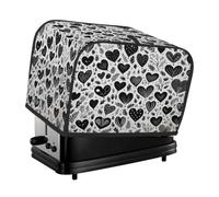 Copertura protettiva per tostapane a 4 fette, protezione contro le impronte | Cuori Piante Impermeabile Lavabile Forno Bakeware Protector Per Piccolo Elettrodomestico Da Cucina