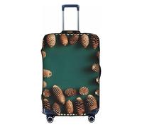 Copertura protettiva per trolley con bordo a forma di pigna, antigraffio, protezione per bagagli, 45-81 cm, adatta per viaggi, viaggi di lavoro, bianco, L