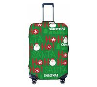 Copertura protettiva per valigia, con Babbo Natale e Ho, antigraffio, per bagagli, Nero , x-large