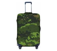 Copertura protettiva per valigia, elastica, adatta per bagagli da 45,7 a 76,7 cm, monorotaia, Green Army - Camouflage digitale, S