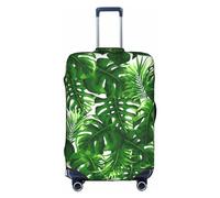 Copertura protettiva per valigia, elastica, adatta per bagagli da 45,7 a 76,7 cm, Statua della Libertà a New York, Monstera Deliciosa - Palma di banana, S