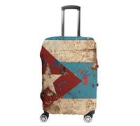 Copertura protettiva per valigie con bandiera cubana vintage, lavabile, da viaggio, Stile:, XL