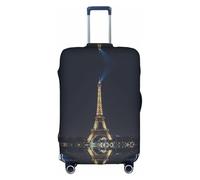 Copertura protettiva per valigie da viaggio con stampa Torre Eiffel a Parigi di notte, per valigie da 45-81 cm, bianco, XL