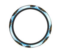 Copertura protettiva per volante con stampa dell'isola di Jeju, con elastico, adatta per auto, camion e berline