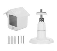 Copertura protettiva per Wyze Cam per v3 custodia per fotocamera esterna resistente alle intemperie scudo con rotazione a 360 gradi montaggio a parete audio trasparente materiale ABS bianco facile