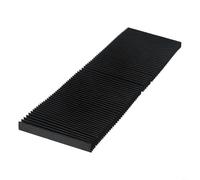 Copertura protettiva piatta per soffietto a fisarmonica per fresatrice CNC Tool Guide Rail Shield Telescopica Vite Organo Piastra di copertura (130 mm)