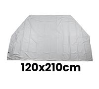 Copertura Protettiva Pieghevole Per Moto Scooter Bicicletta Grigia 120x210cm