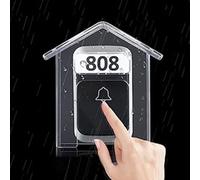 Copertura protettiva trasparente per campanelli | Multiuso, ell Co,ver per interni ed esterni, resistente alle intemperie e alla pioggia per citofoni