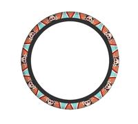 Copertura protettiva universale da 38,1 cm, morbida e traspirante, accessori per auto sportiva Full Surround, The Silent Monkey Car Steering Wheel Cover