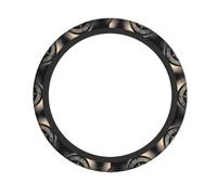 Copertura protettiva universale da 38,1 cm, morbida, traspirante, resistente, accessori per auto sportiva, design magico con rune norrene e bussola, coprivolante