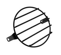 Copertura Protezione Maglia Faro Per Sportster Per Chopper Per Cafe 6.3'' Universale Moto Vintage Supporto Laterale Protezione Faro Retro Griglia Luce Lampada Copertura(Lamp Cover)
