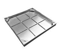 Copertura Quadrata da Incasso for Pozzetto, Coperchio Quadrato per Pozzetti di Ispezione Invisibile Resistente E Decorato per Vialetti Terrazze Marciapiedi(900x900mm/35.4x35.4in)