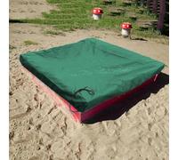 Copertura quadrata impermeabile 210D, efficace protezione per giocattoli e sabbia per la sicurezza dei bambini (verde, 120 x 120)
