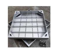 Copertura quadrata in acciaio, pannello di accesso nascosto per uso interno/esterno, profondità 5 cm, 100 x 100 cm, impermeabile, ideale per l'accesso alla manutenzione