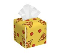 Copertura quadrata in pelle per fazzoletti, leggera, graziosa custodia per carta alimentare rossa per pizza, porta fazzoletti per auto, decorazione moderna per casa, ufficio, casa, bagno