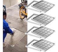Copertura quadrata per camera di ispezione con telaio e base saldati, coperchio di scarico resistente per marciapiedi e parcheggi, ideale per scarico tempesta e protezione fosse settiche