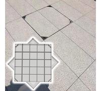 Copertura quadrata per fossa settica con base, 30 x 30 cm, in acciaio inox, altezza 5 cm, design invisibile per sistemi settici e soluzione di accesso sicuro