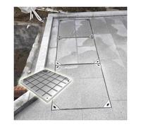 Copertura quadrata per ispezione Schachtabdeckung invisibile per scarico e telaio, resistente in acciaio inox (8 cm, 40 x 40 cm), resistente alle intemperie e sicuro.