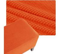 Copertura Quadrata Per Ottomana, Fodera Per Poggiapiedi Elasticizzata Jacquard Spessa, Copri Pouf Rettangolare Con Fondo Antiscivolo Rimovibile, Lavabile In Lavatrice(Orange,42x42in/105x105cm)