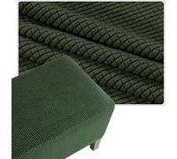 Copertura Quadrata Per Ottomana, Fodera Per Poggiapiedi Elasticizzata Jacquard Spessa, Copri Pouf Rettangolare Con Fondo Antiscivolo Rimovibile, Lavabile In Lavatrice(Army-green,42x42in/105x105cm)