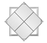 Copertura quadrata per pozzetto in acciaio inossidabile, copertura invisibile per scarico vialetto, cortile, scuola, tipo pedonale, con doppie barre in acciaio (30 cm)