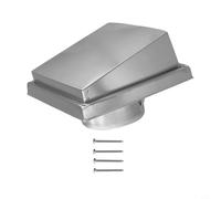 Copertura quadrata per ventola di aspirazione con anello di tenuta a vite, in acciaio inossidabile 304 per applicazioni ventilate (100 mm)